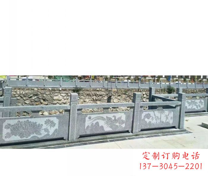运城园林景观仿古石雕栏板 (5)