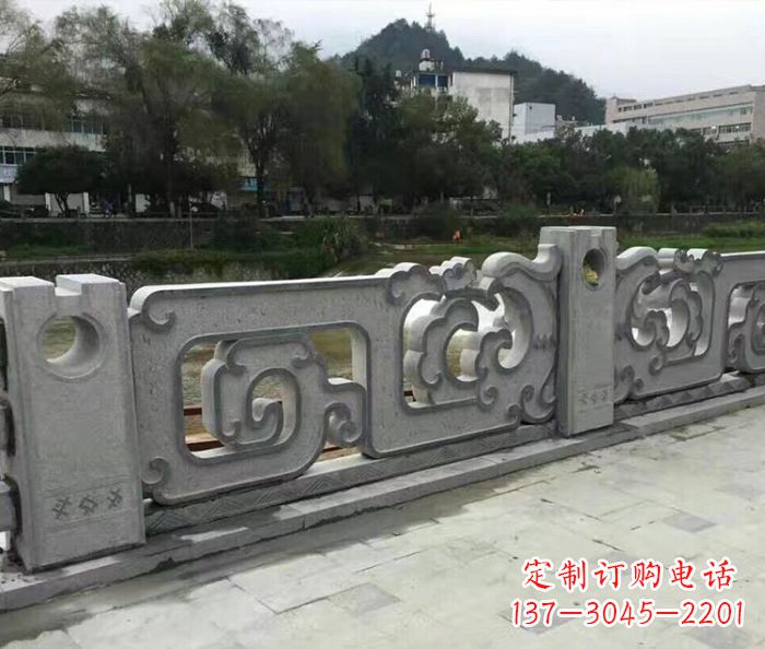 运城园林景观仿古石雕栏板_1