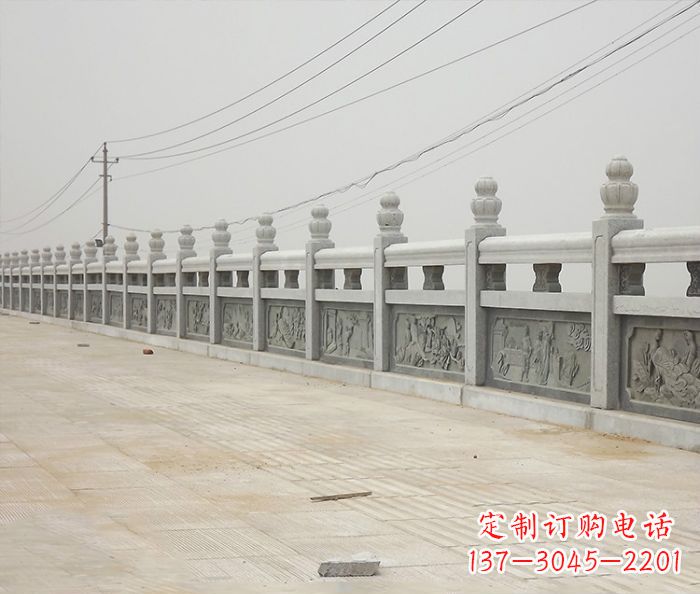 运城园林景观仿古石雕栏板_2