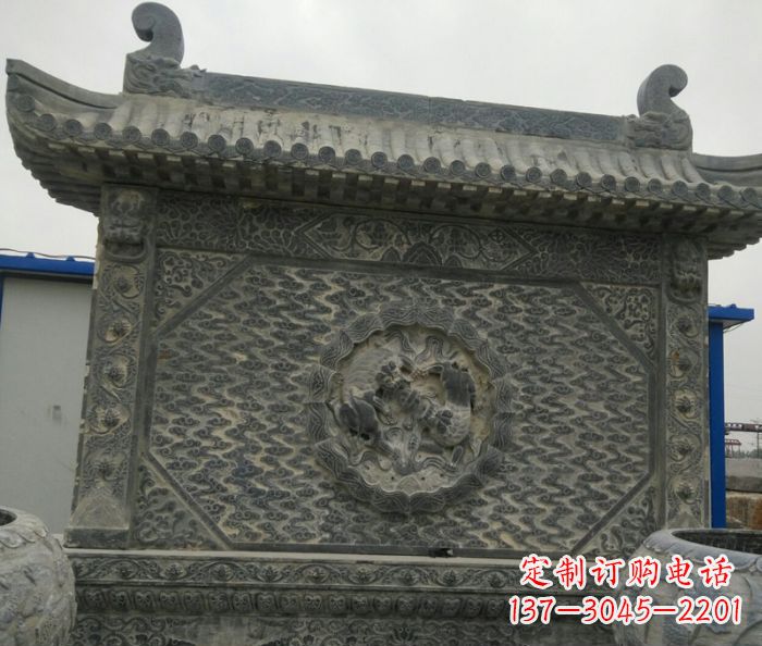 运城园林景观仿古石雕影壁