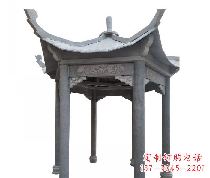 运城园林景观仿古石雕凉亭 (3)