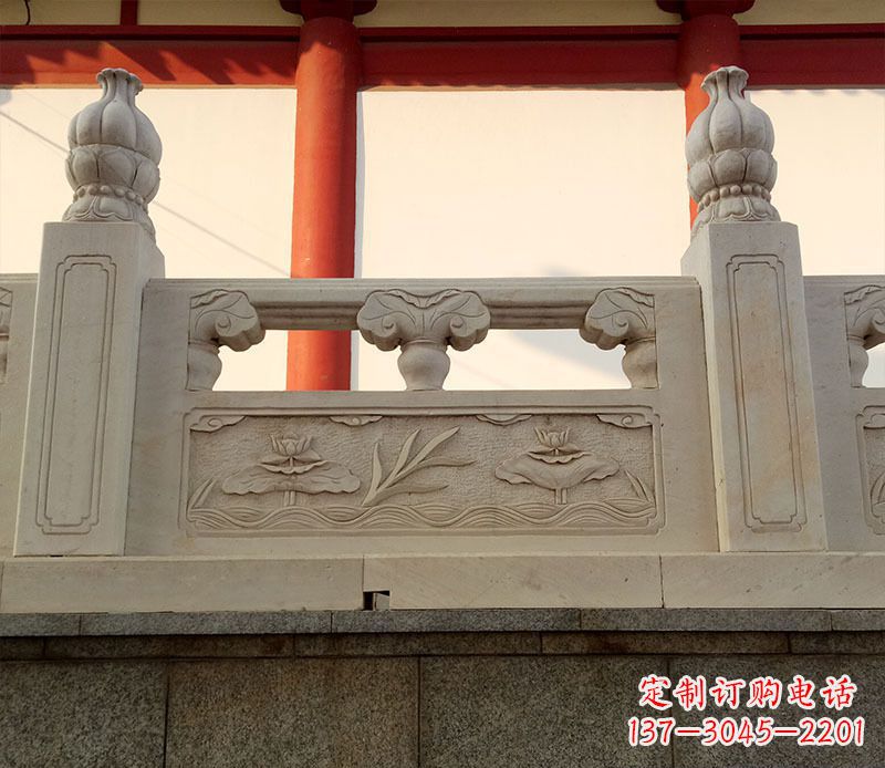 运城园林石浮雕栏板景观石雕 (2)