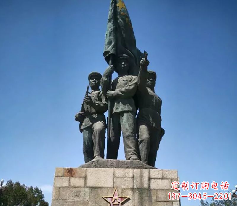 运城战士革命广场铜雕