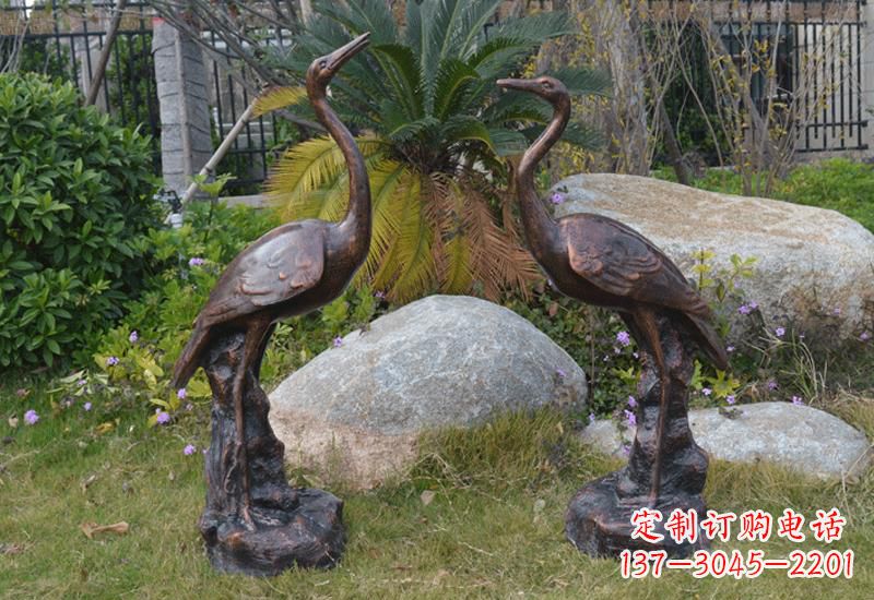 运城站立仙鹤雕塑 (2)