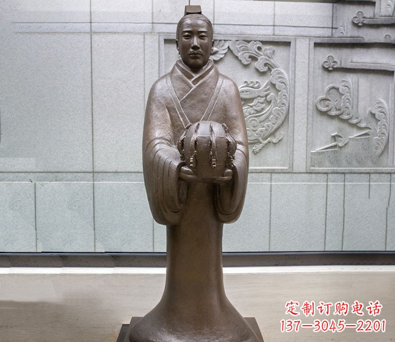 运城张衡科学家 人物铜雕