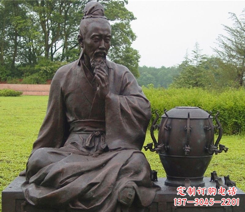运城张衡科学家铜雕