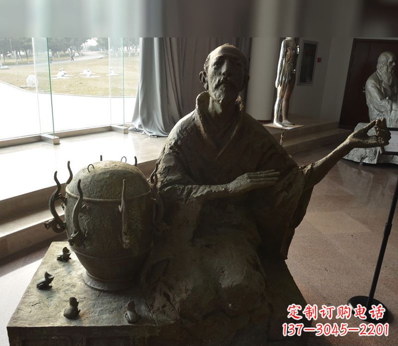 运城张衡铜雕