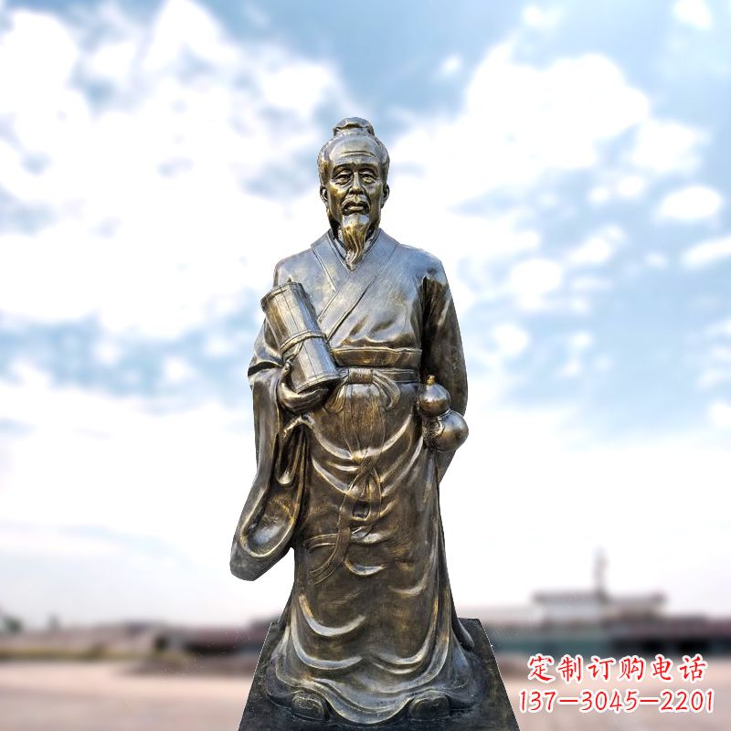 运城张仲景仿铜雕像