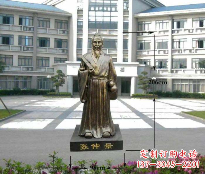 运城张仲景名医铜雕