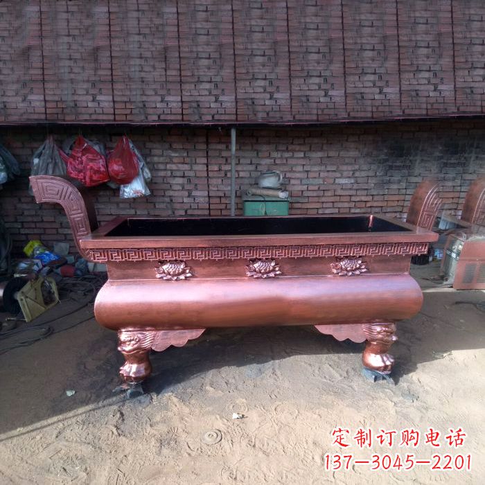 运城长方形铜香炉