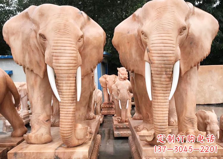 运城招财大象石雕