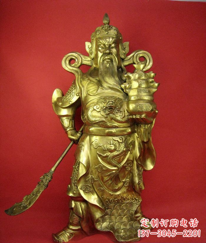运城招财关公铜雕