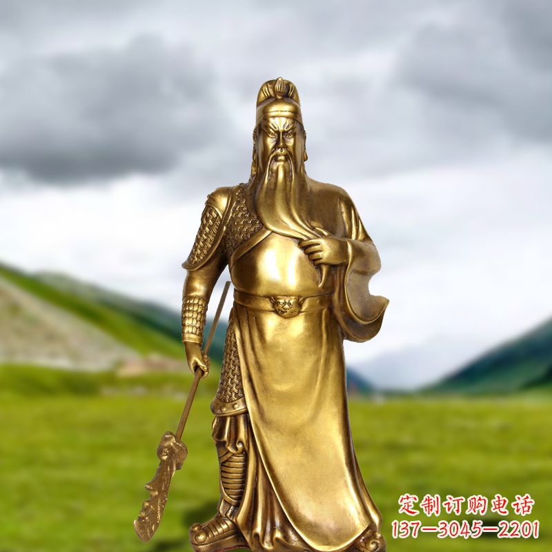 运城招财关公铜雕像