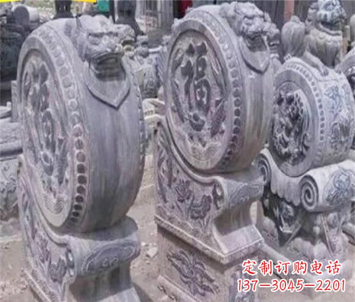 运城招财石门墩仿古抱鼓石
