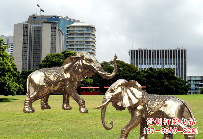 运城招财镇宅大象铜雕