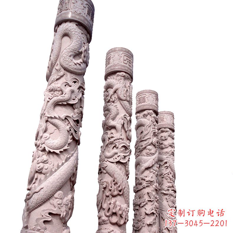 运城中国传统龙柱石雕