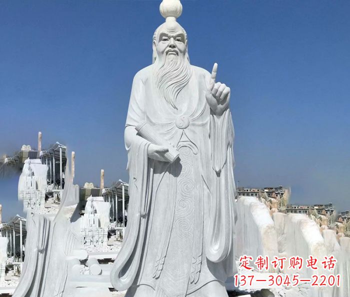 运城中国春秋时代思想家老子石雕