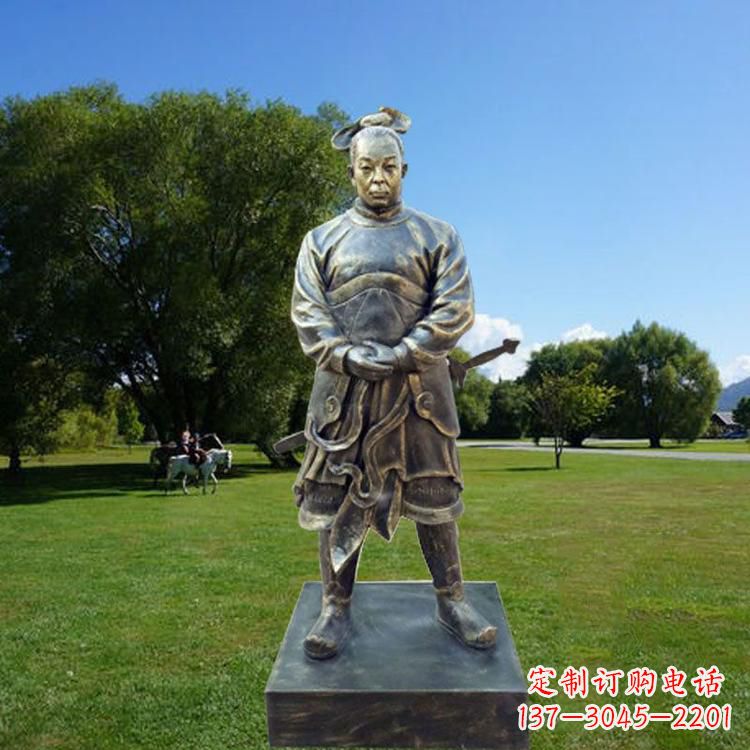 运城中国汉初三杰之韩信仿铜雕像