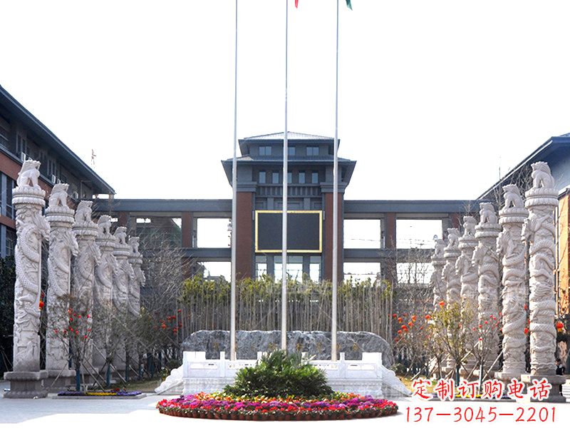 运城中国华表雕塑-校园园林广场景观装饰雕塑