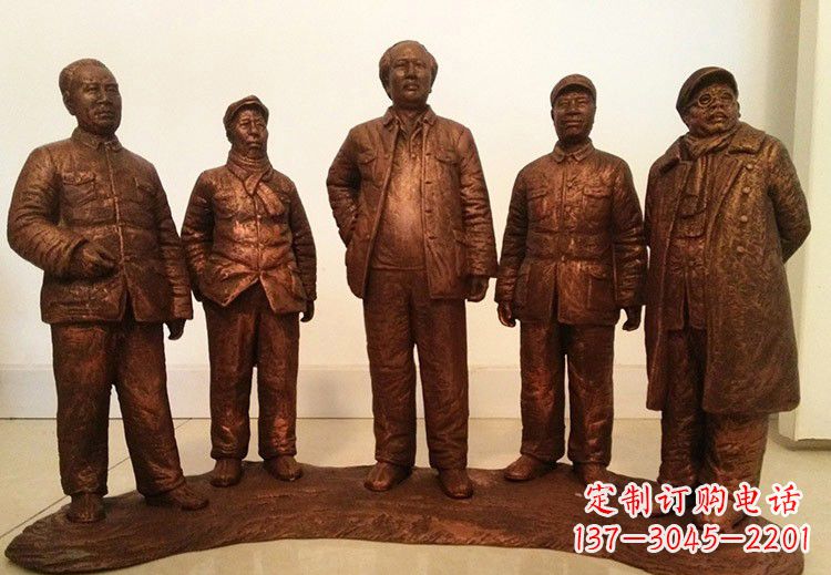运城中国近代伟人系列铜雕像