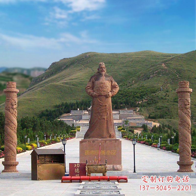运城中国历史名人大型李世民景观雕塑