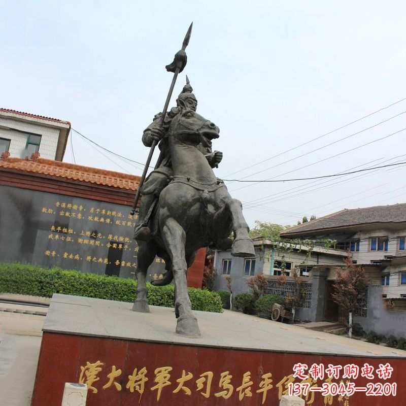运城中国历史名人汉朝著名将领民族英雄卫青铜雕塑像