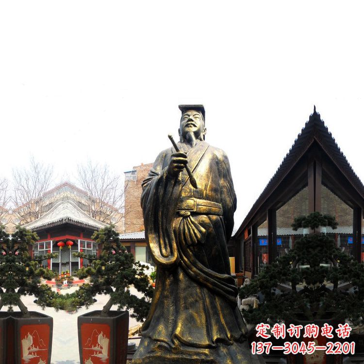 运城中国历史文化名人书圣王羲之雕塑