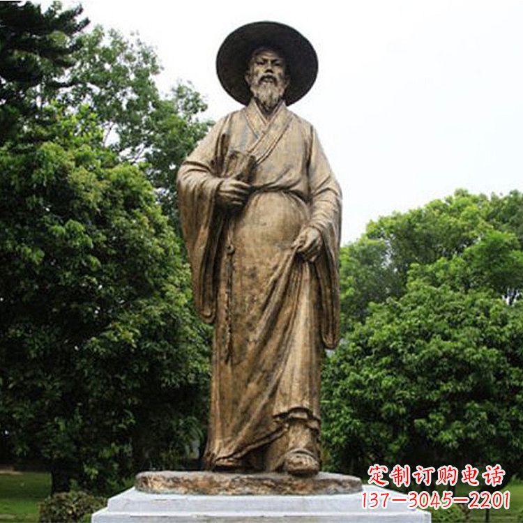 运城中国历史文化名人北宋文学家苏轼苏东坡铜雕像