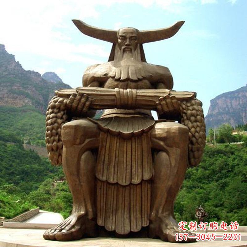 运城中华民族人文初祖五榖神农大帝大型景观雕塑