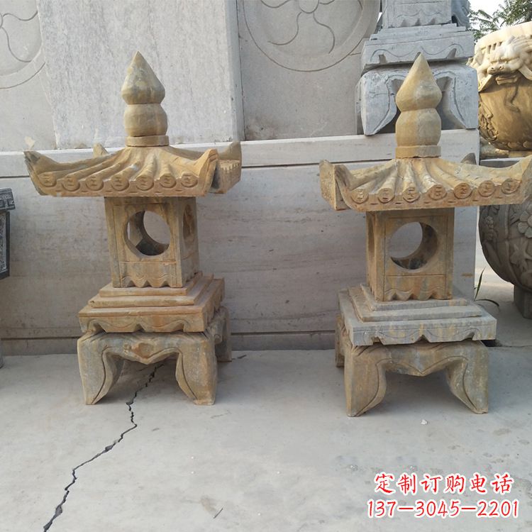运城中式仿古低墩石灯笼