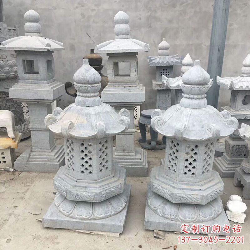 运城中式低墩石雕灯笼