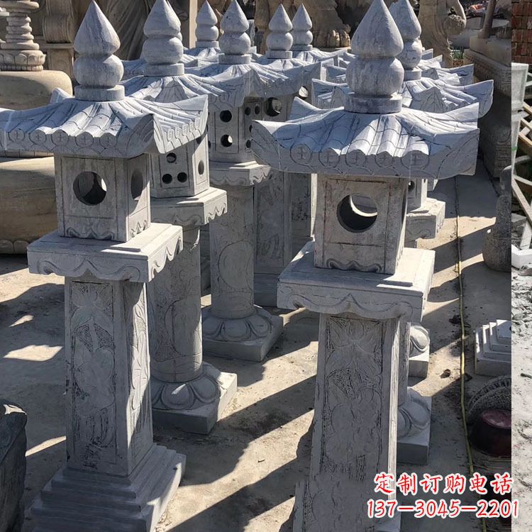 运城中式汉代石雕灯笼