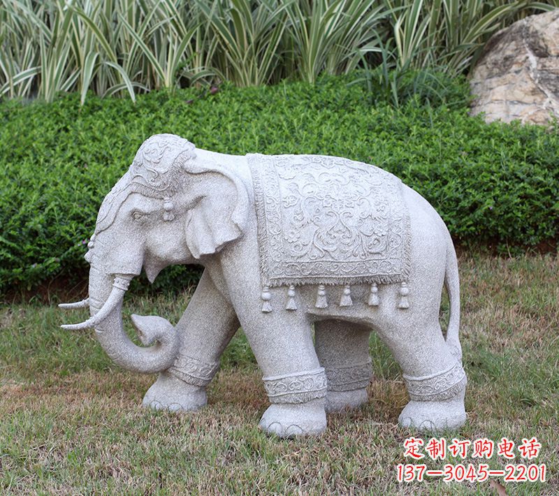 运城中式石雕大象