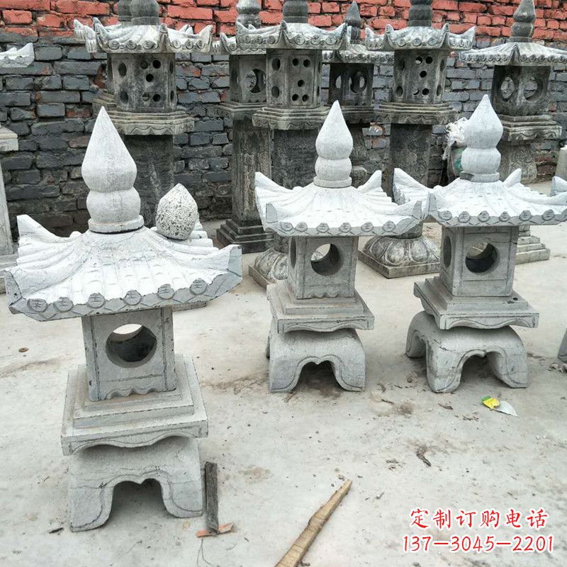 运城中式庭院石雕灯笼