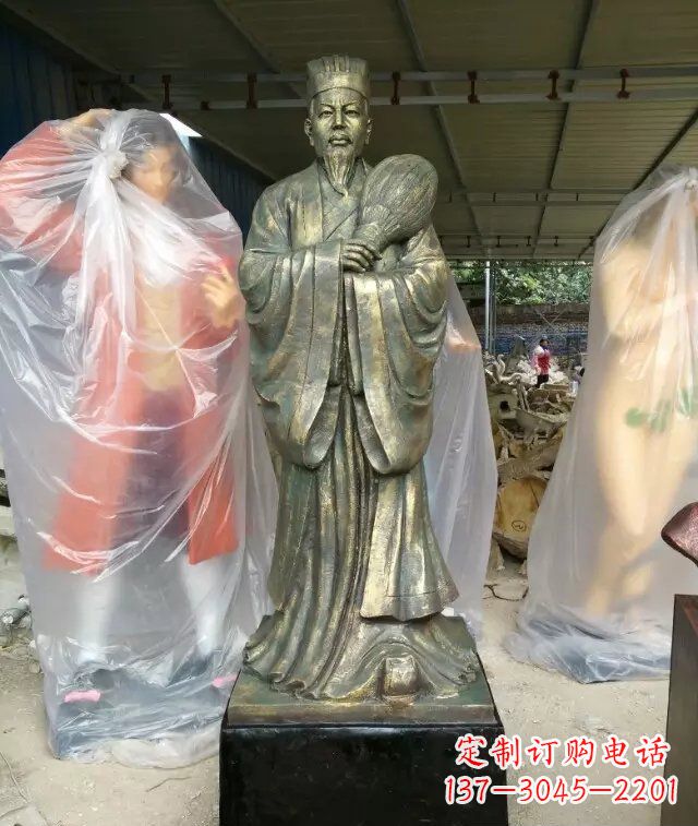 运城诸葛亮古代人物铜雕