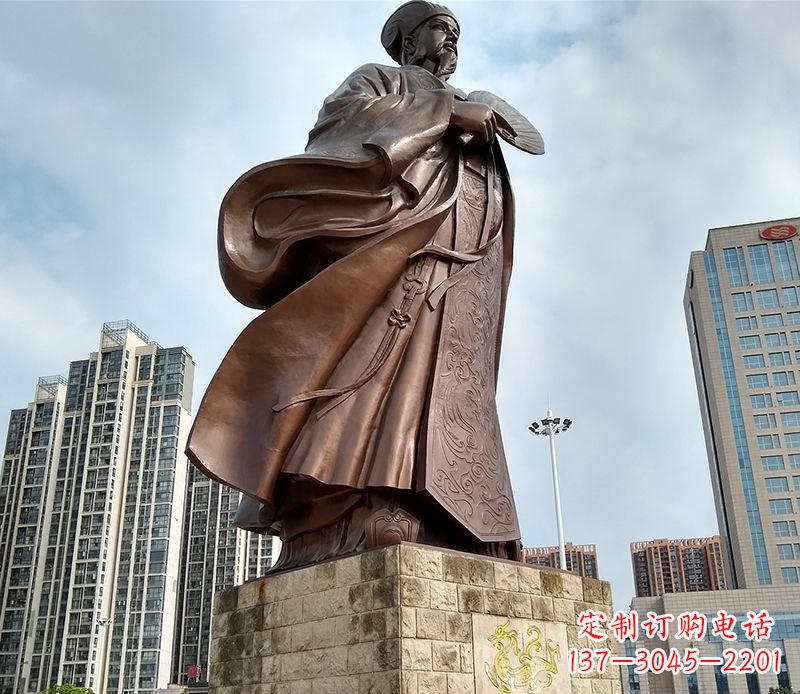 运城诸葛亮人物铜雕