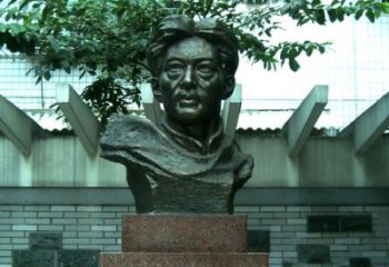 运城校园名人徐悲鸿头像雕塑
