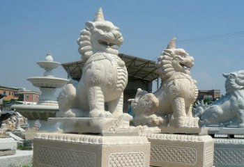运城獬豸 石雕 独角兽-法院大门神兽雕塑