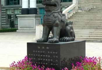 运城獬豸铜雕塑-法院门前神兽动物雕塑摆件