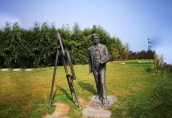 运城徐悲鸿城市雕塑公园铜雕像