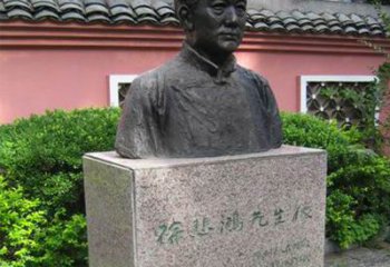 运城徐悲鸿铜雕半身像雕塑