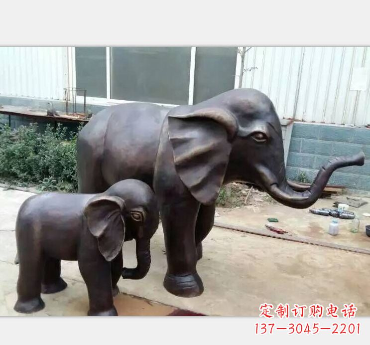 运城铸铜公园大象雕塑