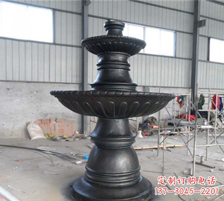 运城铸铜简约双层喷泉
