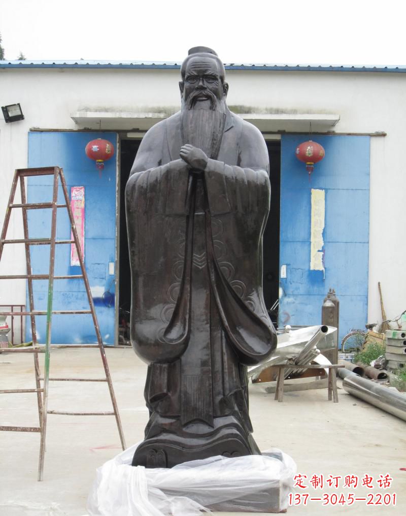 运城铸铜孔子摆件