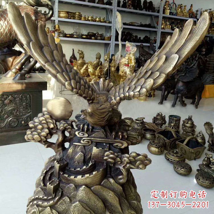 运城铸铜老鹰雕塑