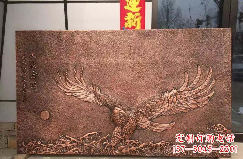 运城铸铜老鹰浮雕
