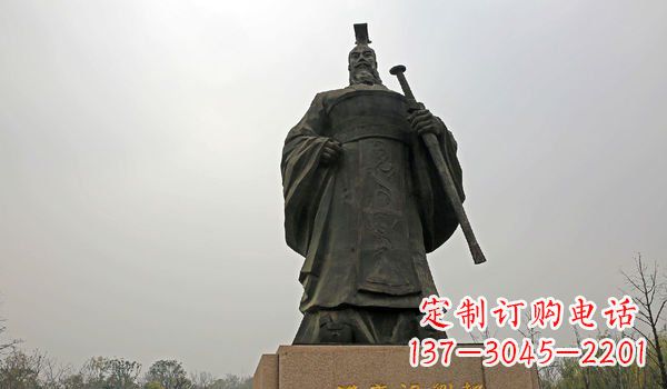 运城铸铜刘邦雕塑