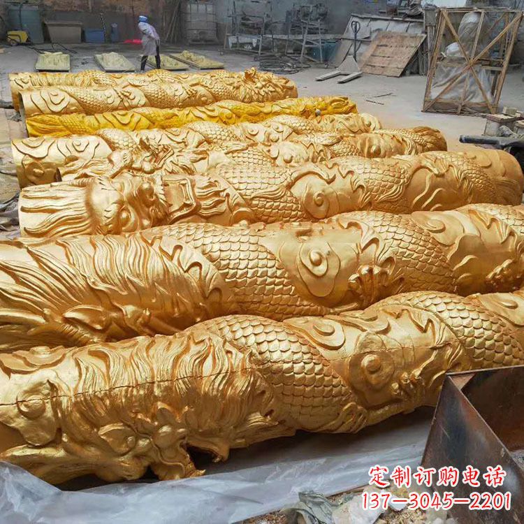 运城铸铜龙柱
