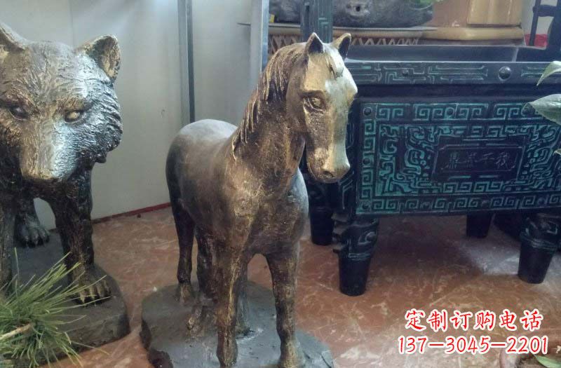运城铸铜马雕塑222