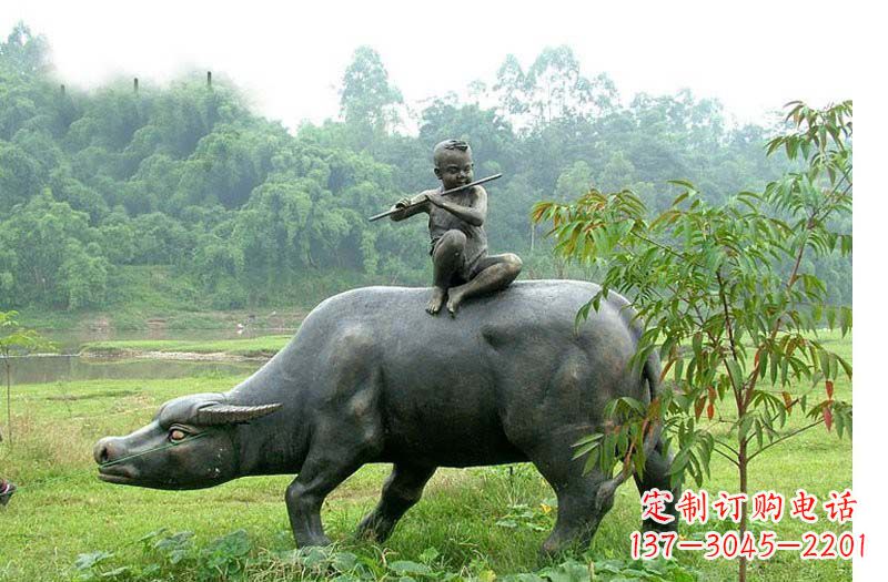 运城铸铜牧童牛